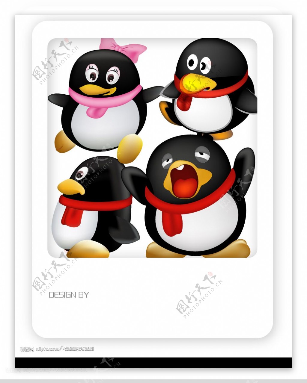 两只可爱的小企鹅3d电脑桌面壁纸-壁纸图片大全