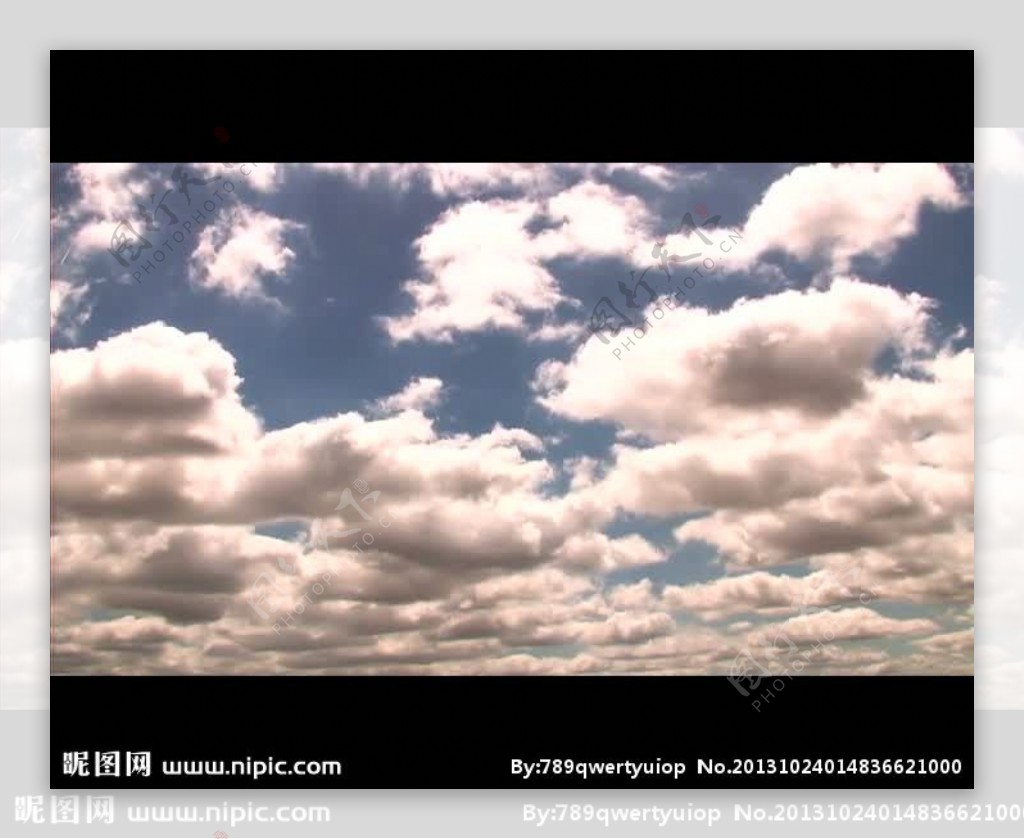 天空云朵背景视频素材