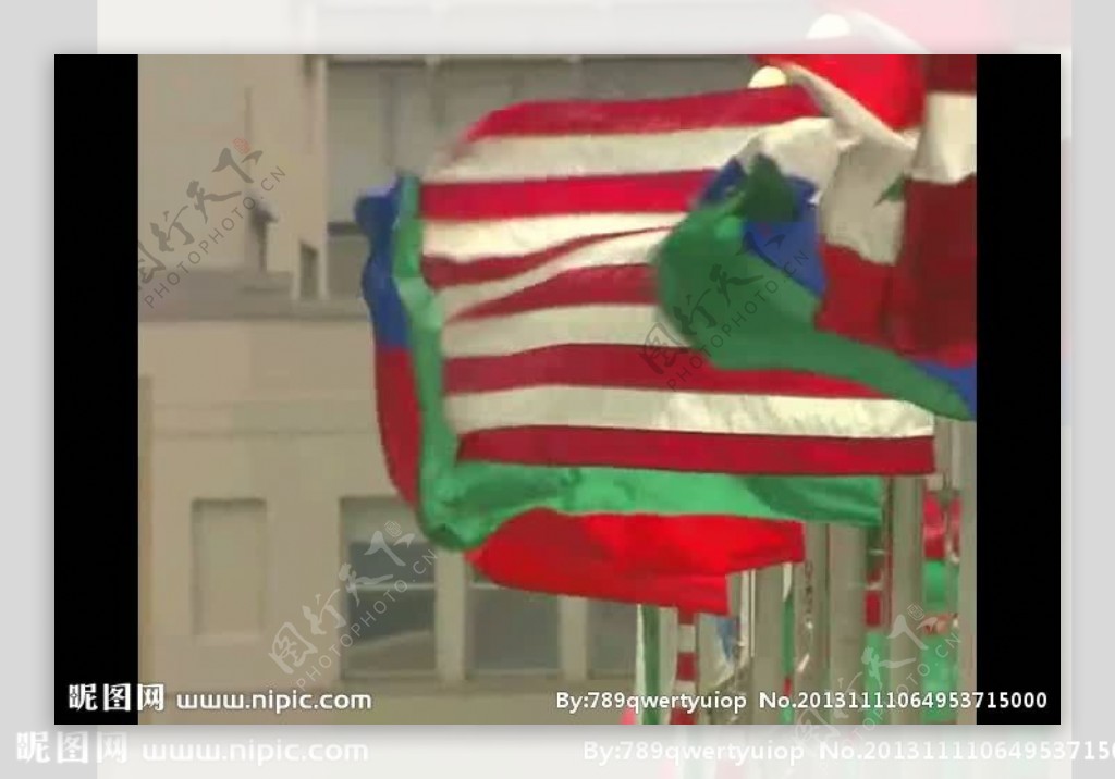 旗帜视频素材