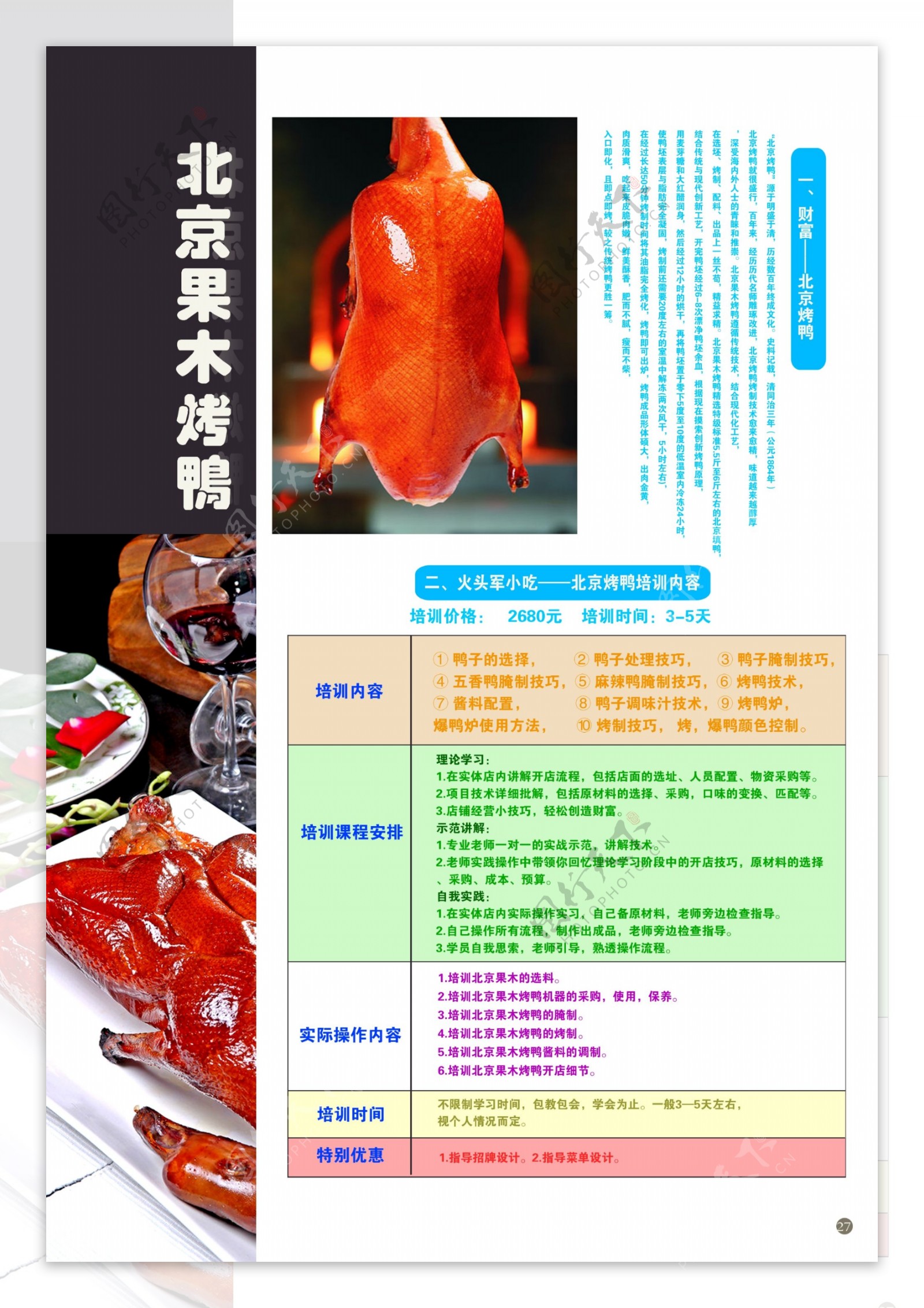 北京果木烤鸭单张图片
