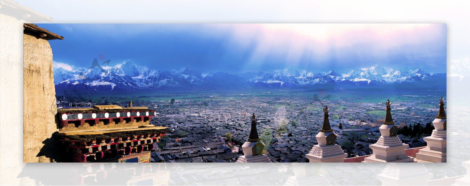 西藏背景板图片