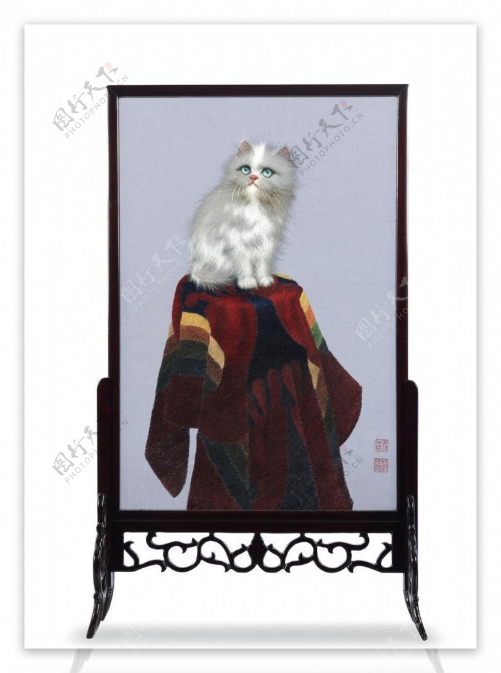 苏州刺绣猫图片