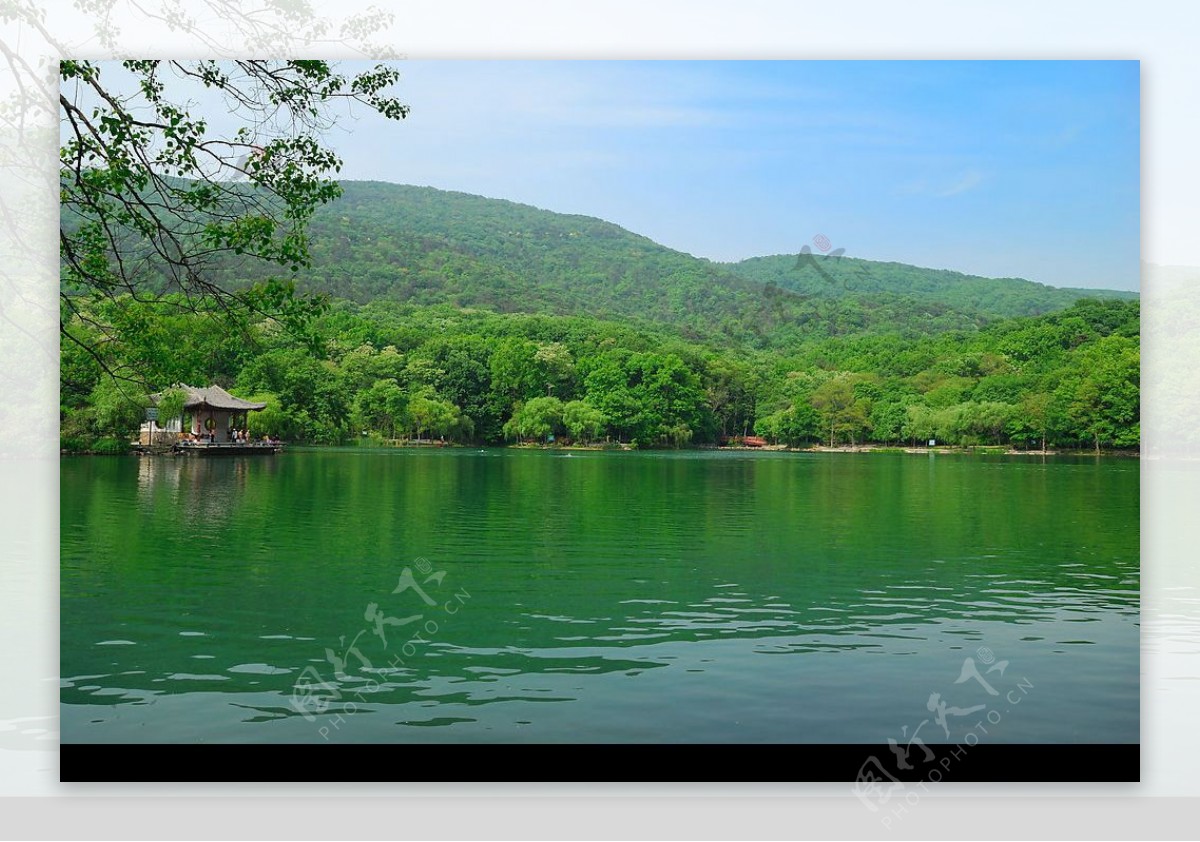 南京紫霞湖风光图片