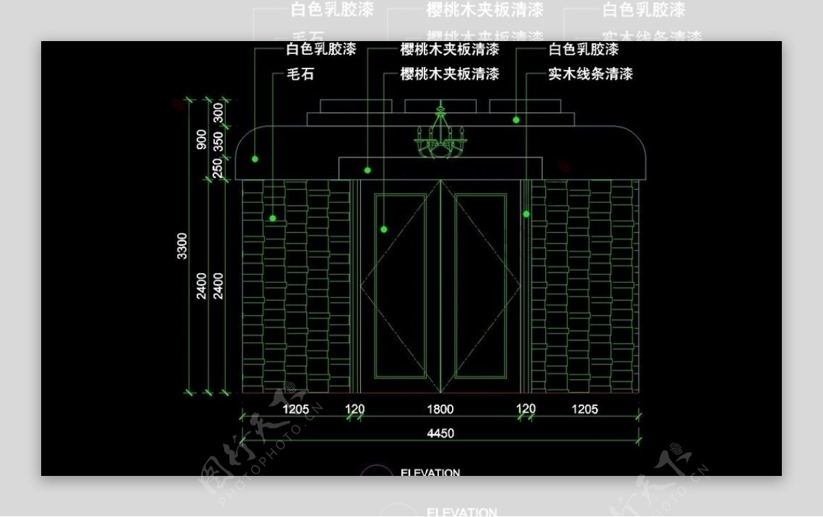 CAD餐厅设计素材图片