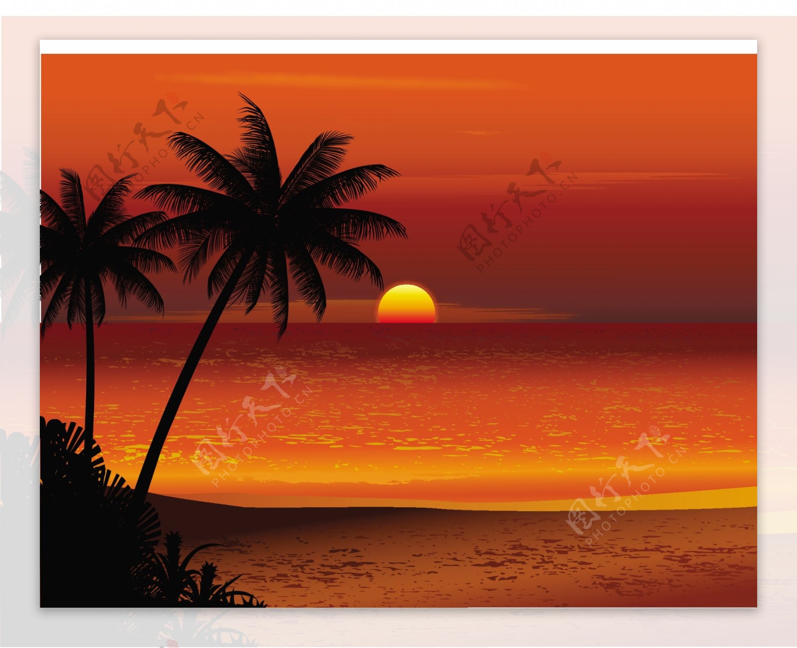 朝阳海洋风景图片