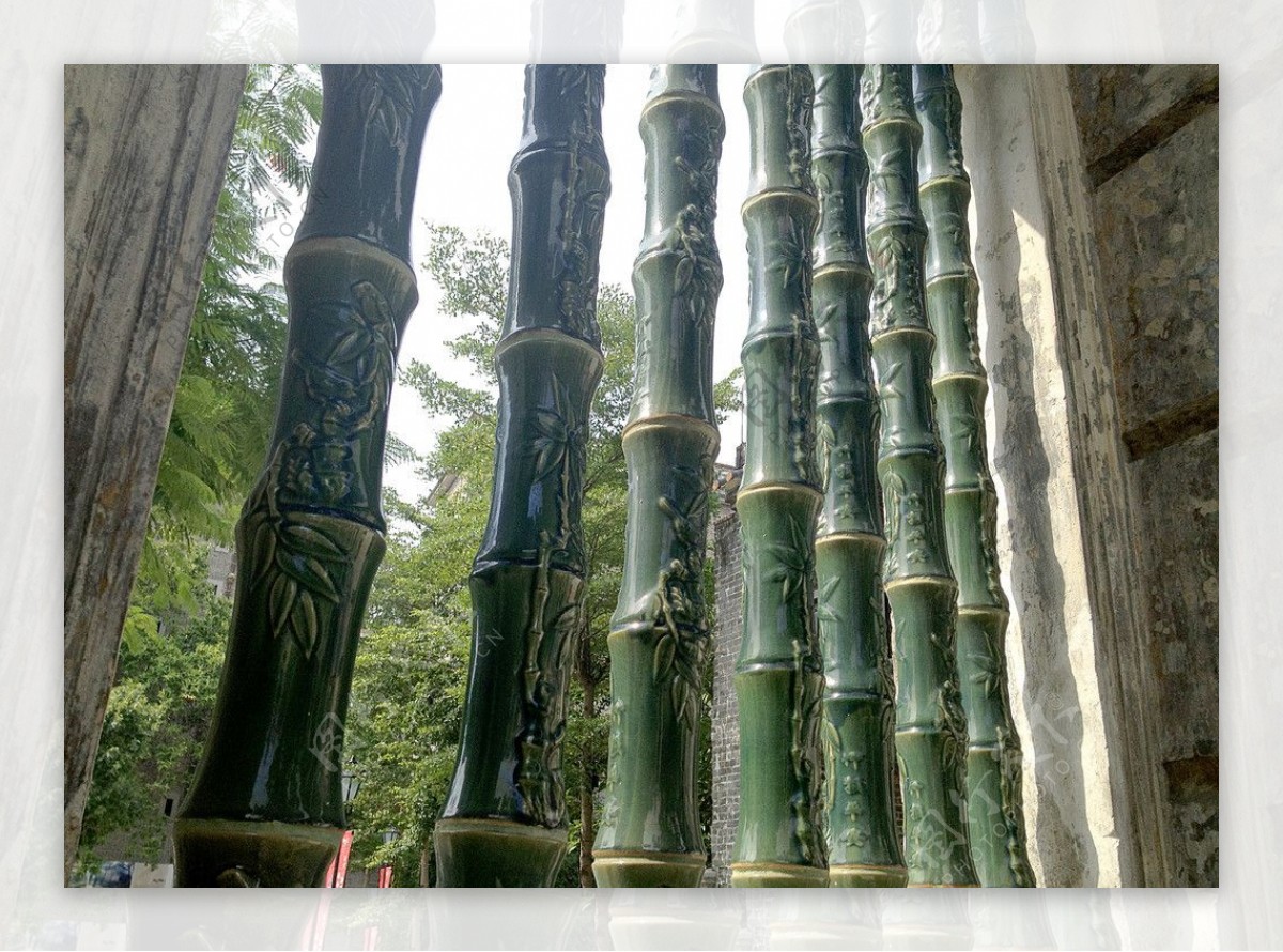 中国园林建筑窗栏景观图片
