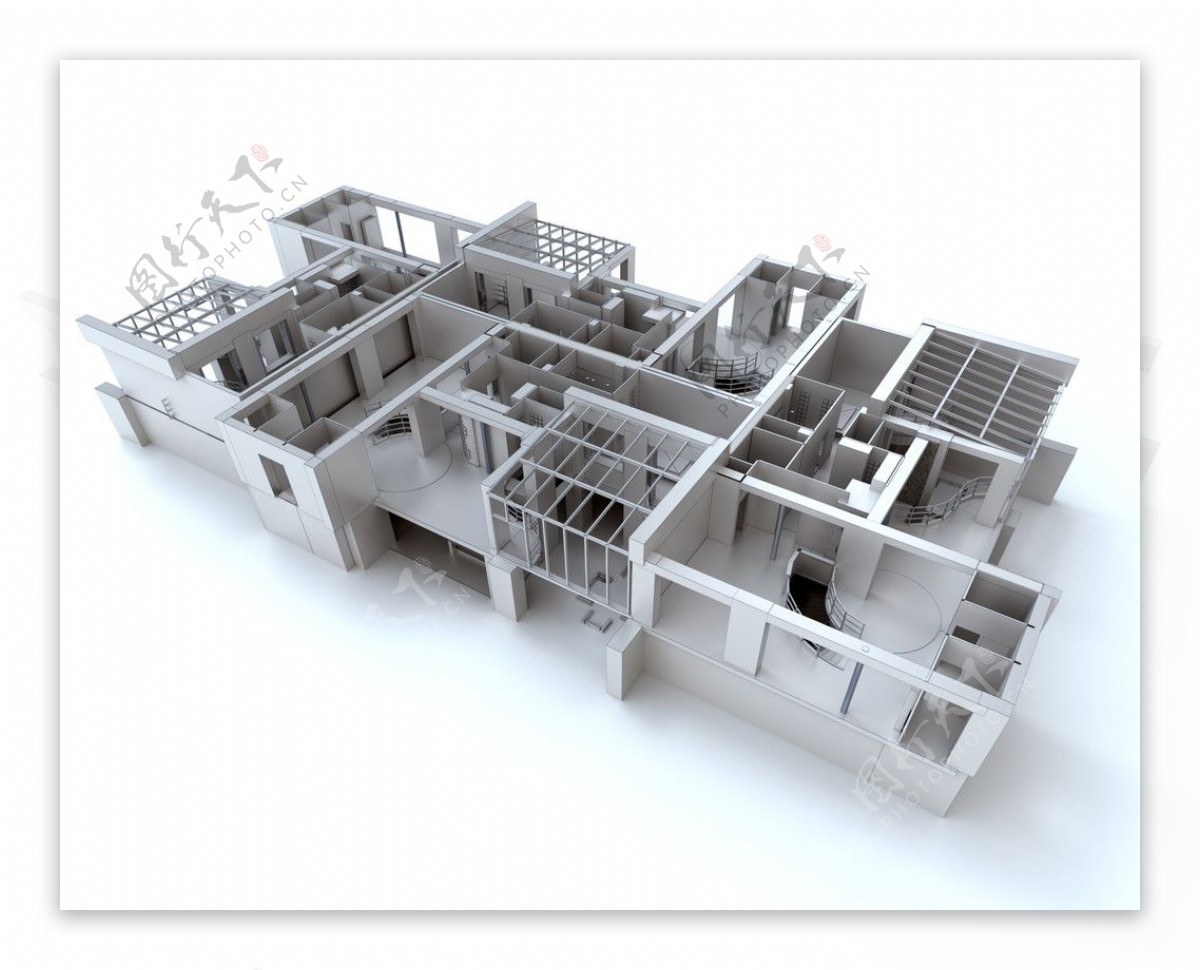 3d建筑模型楼房图片