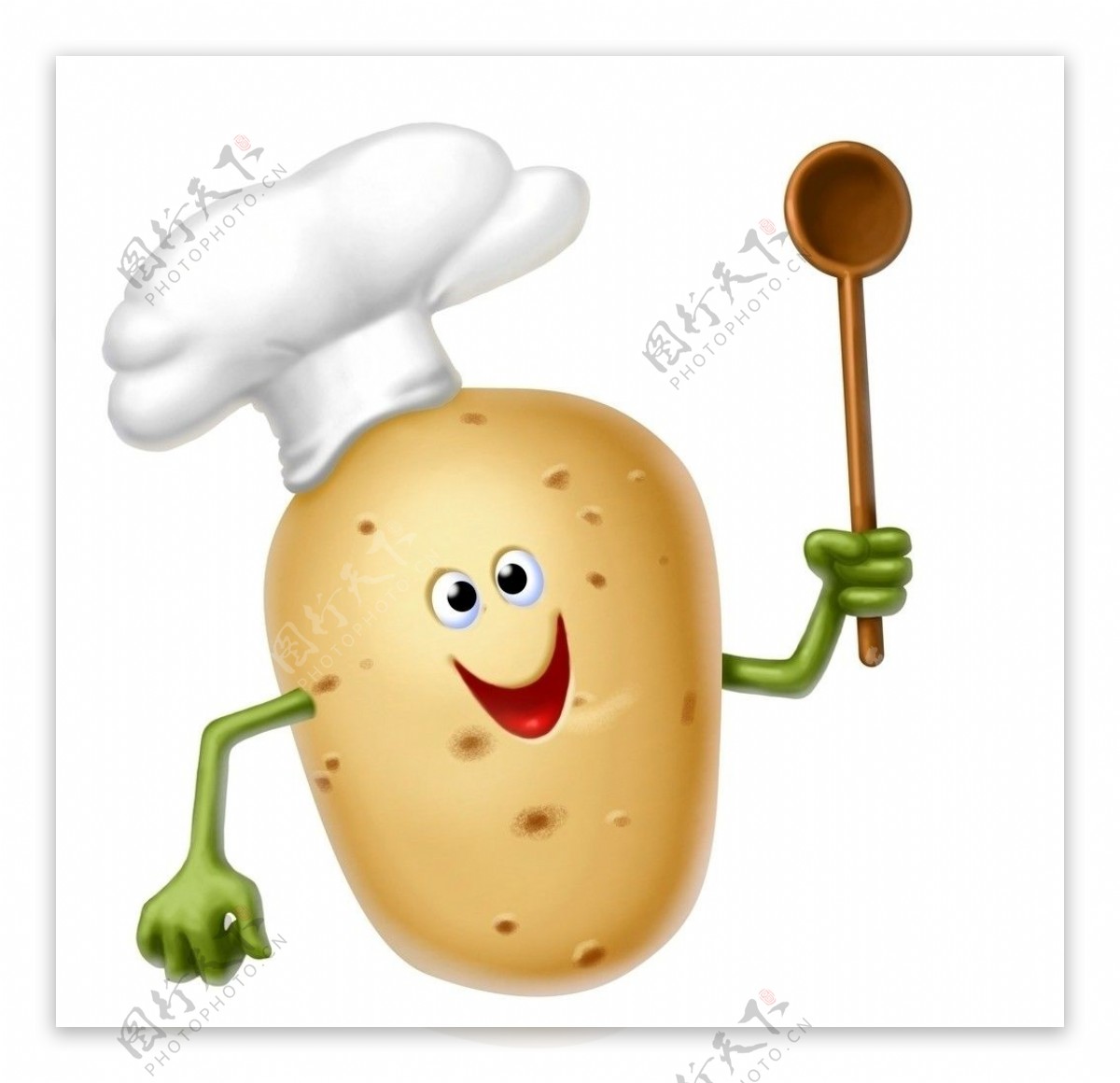 土豆3d小人厨师图片