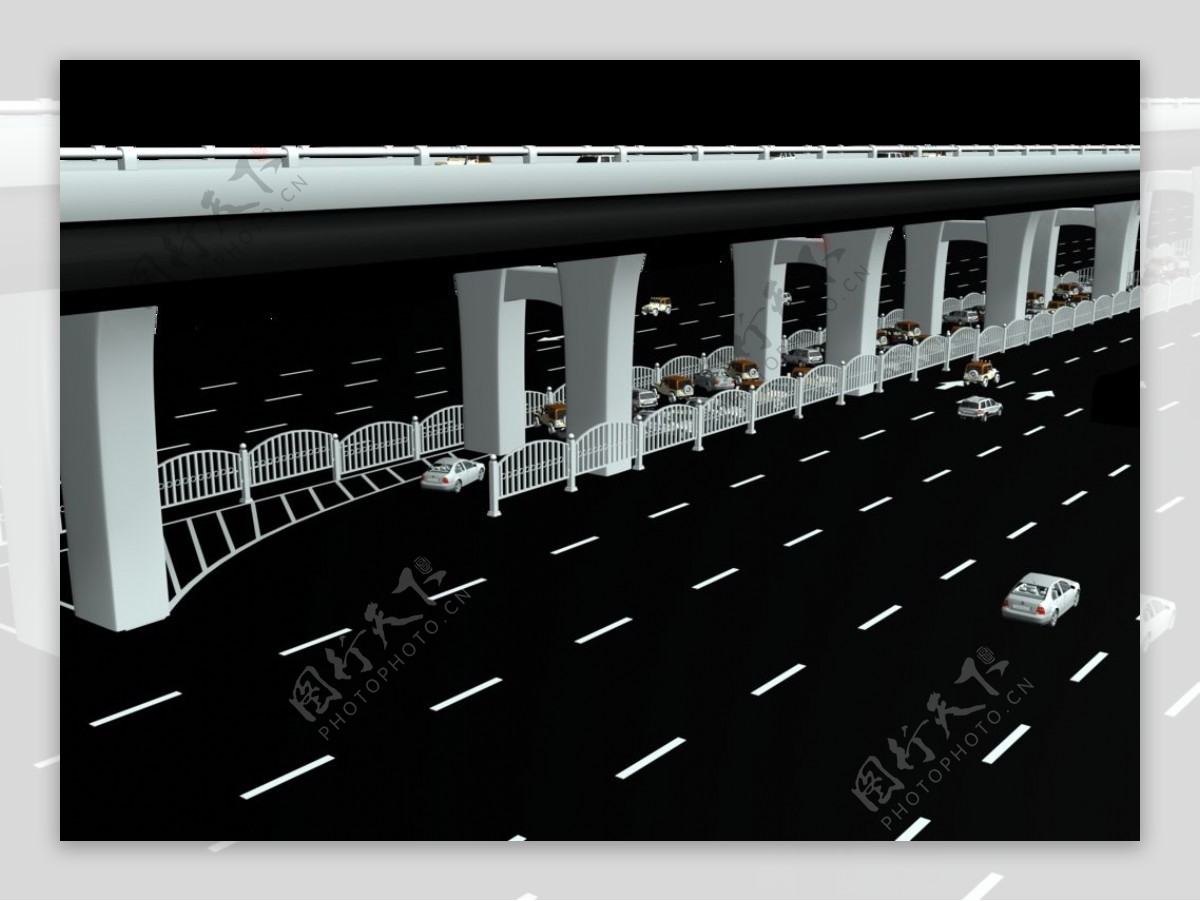 高架桥3D设计图片