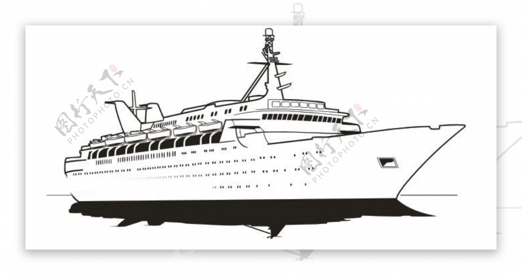 CorelDRAWX3原版光盘船舶矢量素材图片
