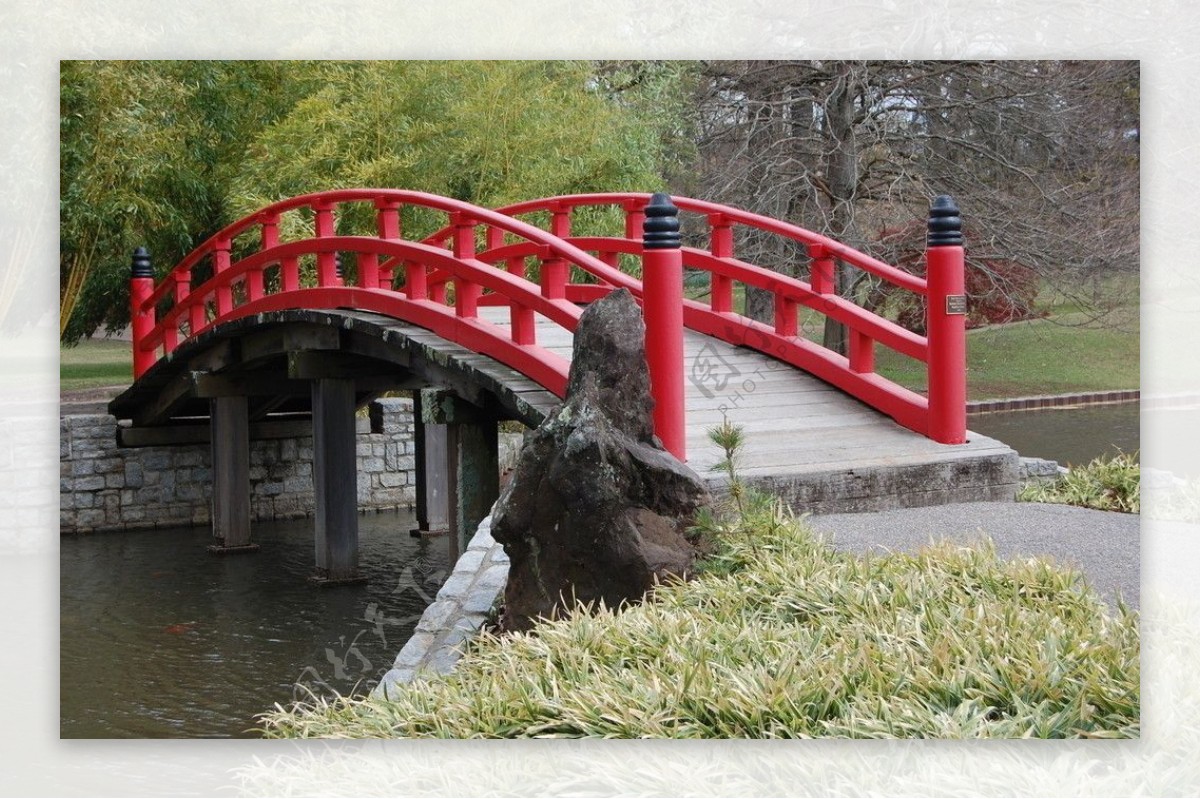 日本木桥图片