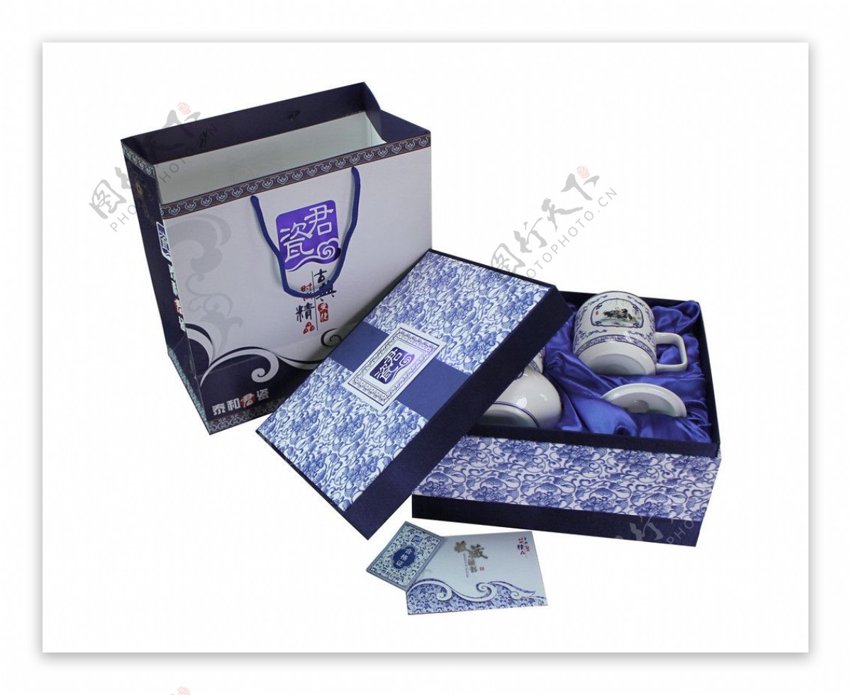 青花瓷礼品礼盒图片