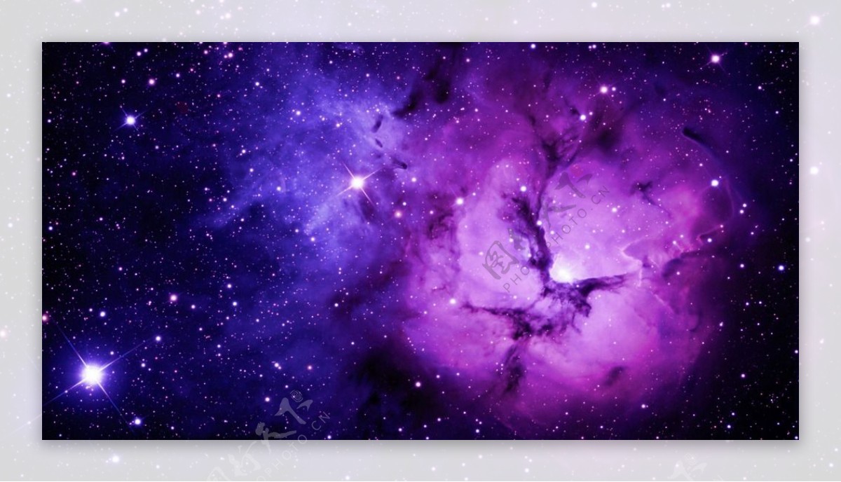 紫色星系图片