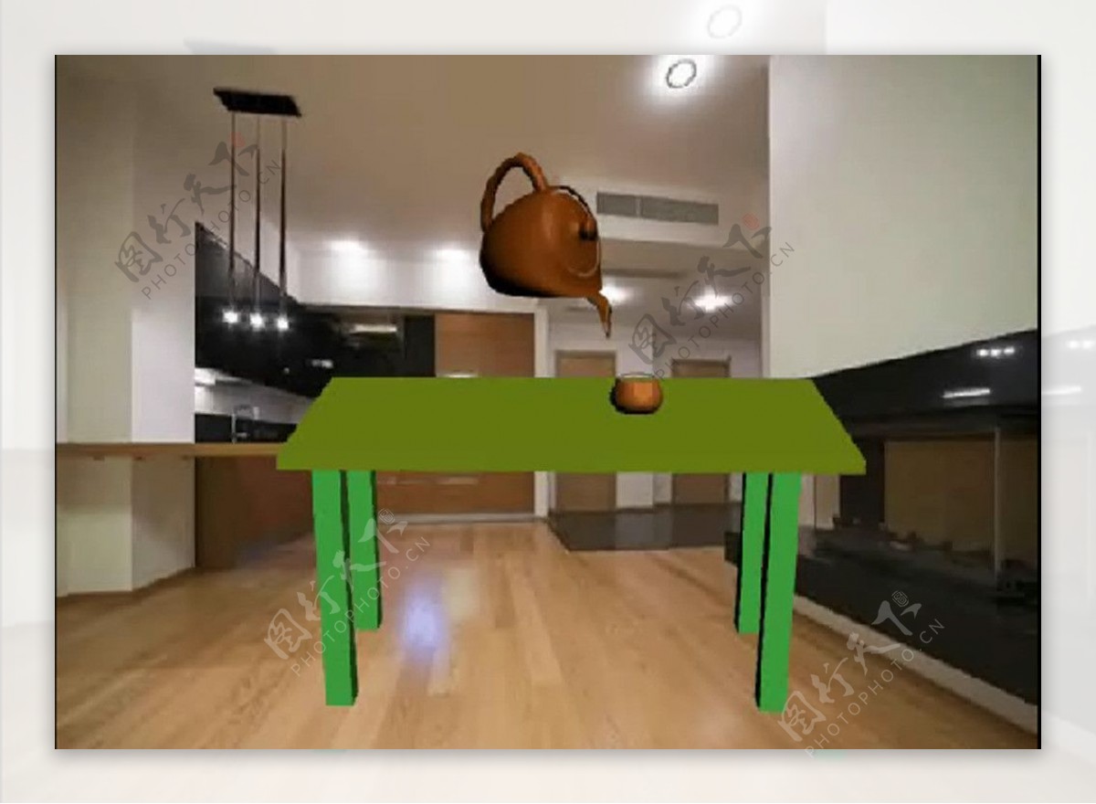 自制3d茶壶倒水动画图片