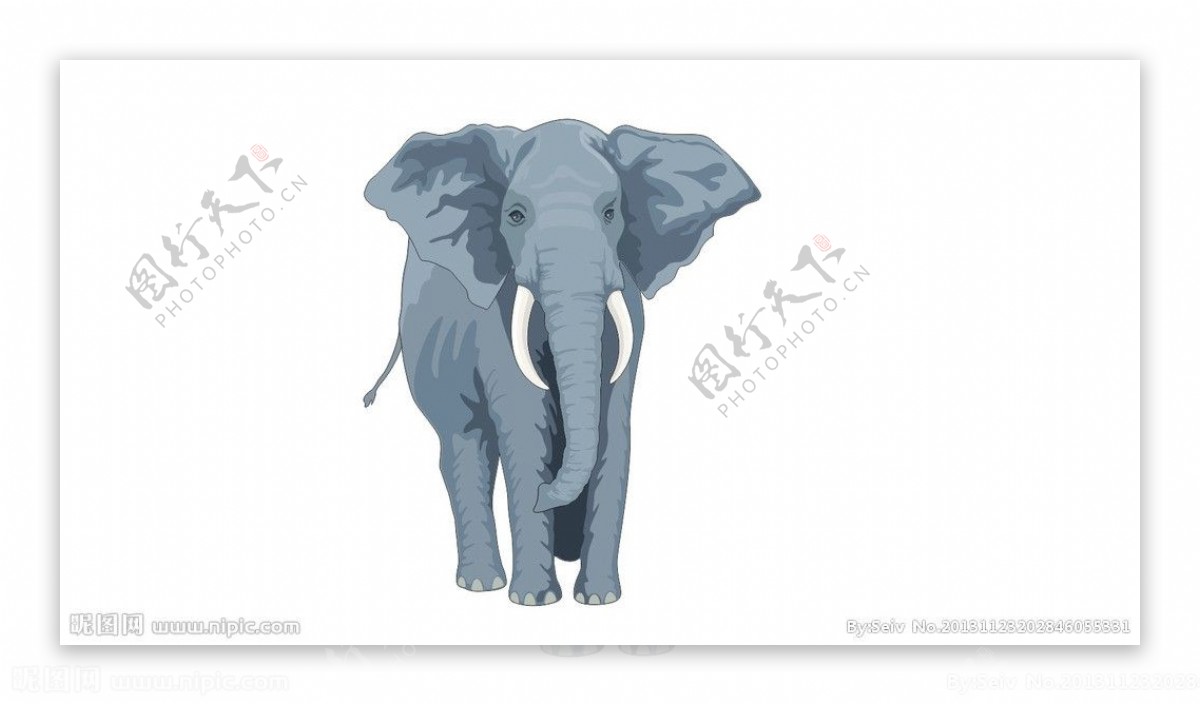 大象矢量图图片