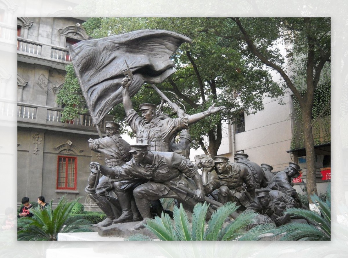 八一南昌起义雕塑图片