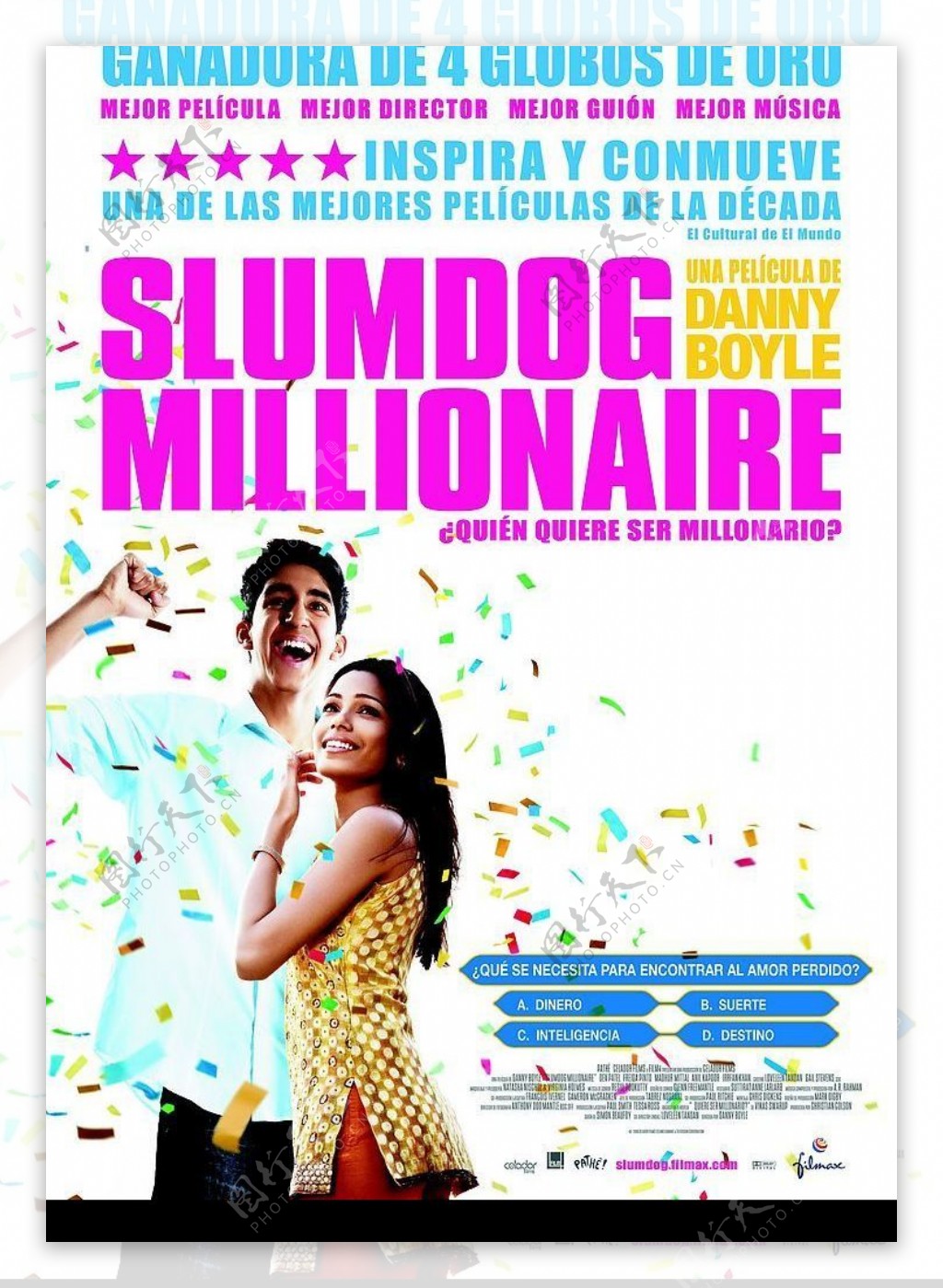 电影海报贫民富翁Slumdog图片