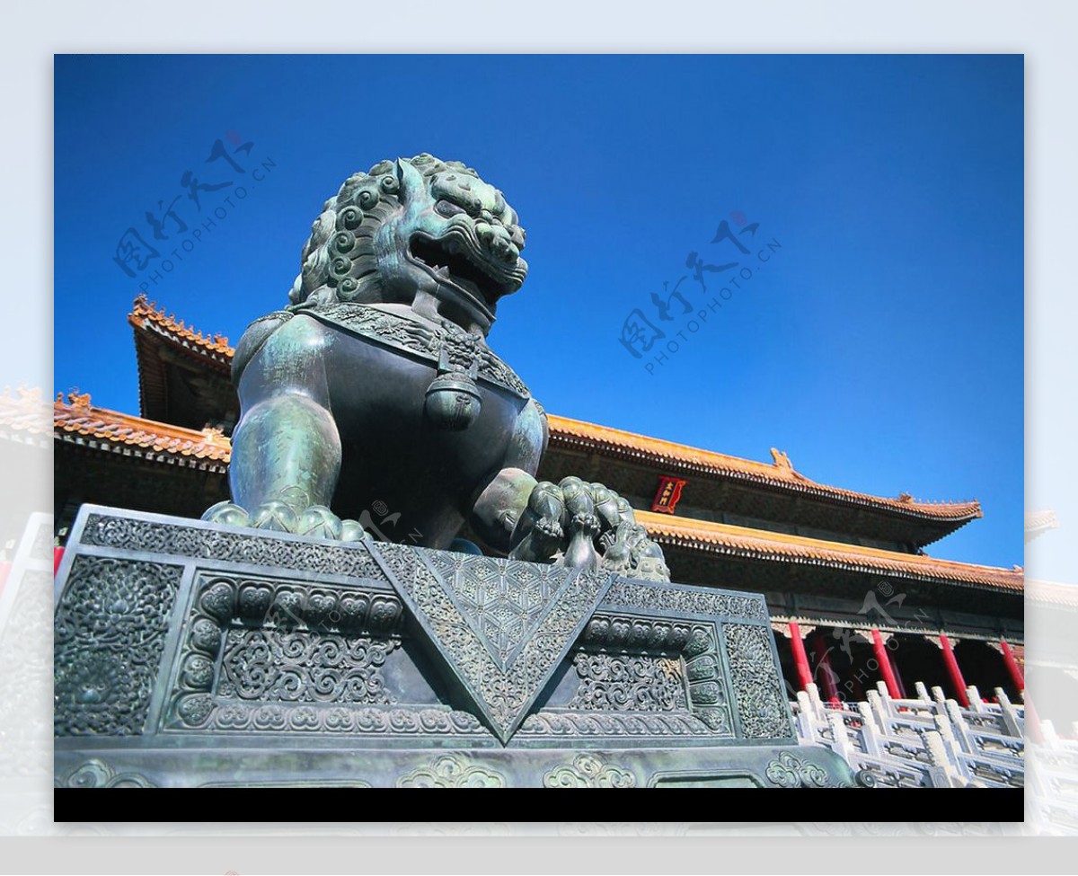 故宫狮子图片