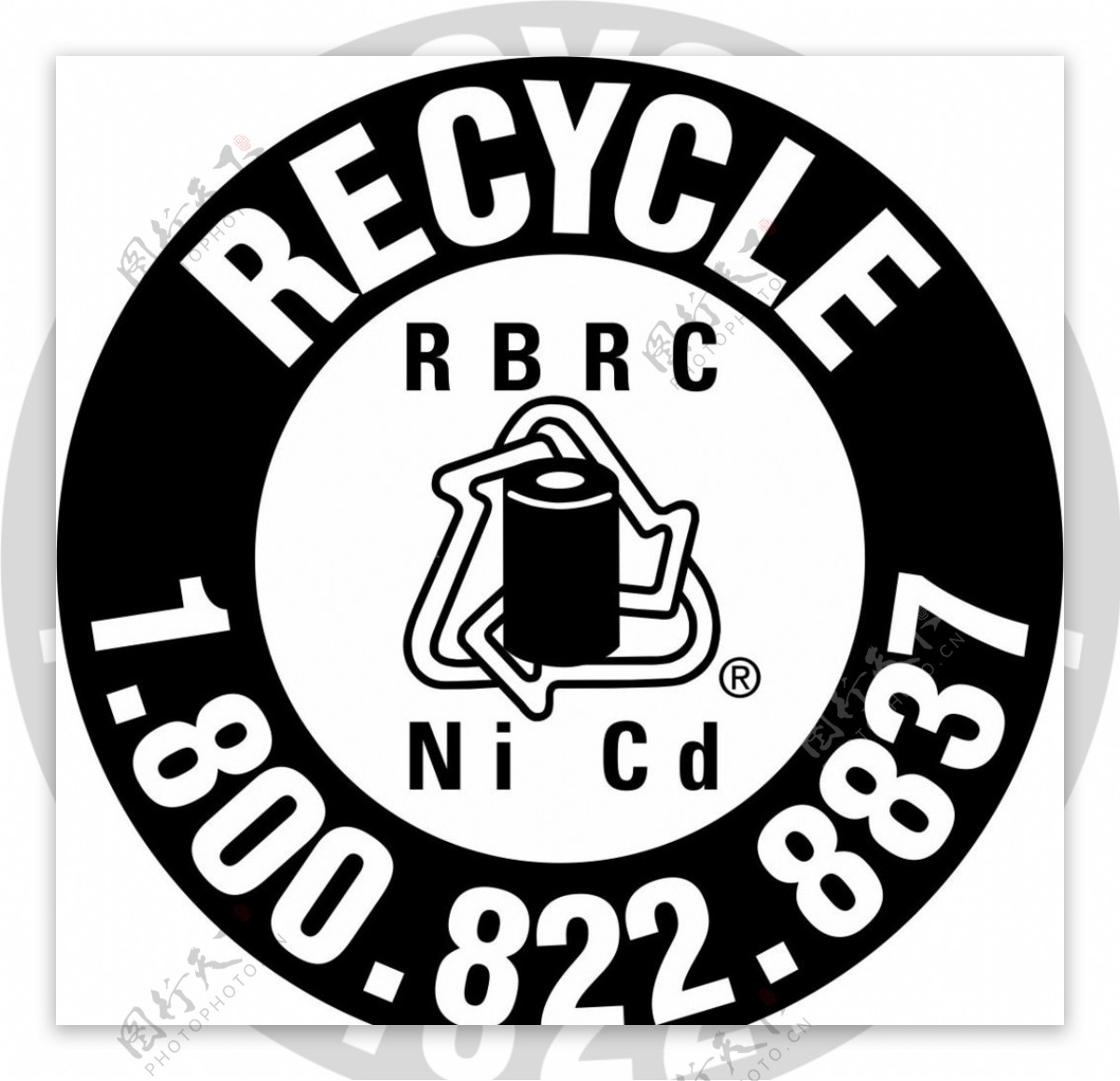 RBRC电池环保回收标志图片