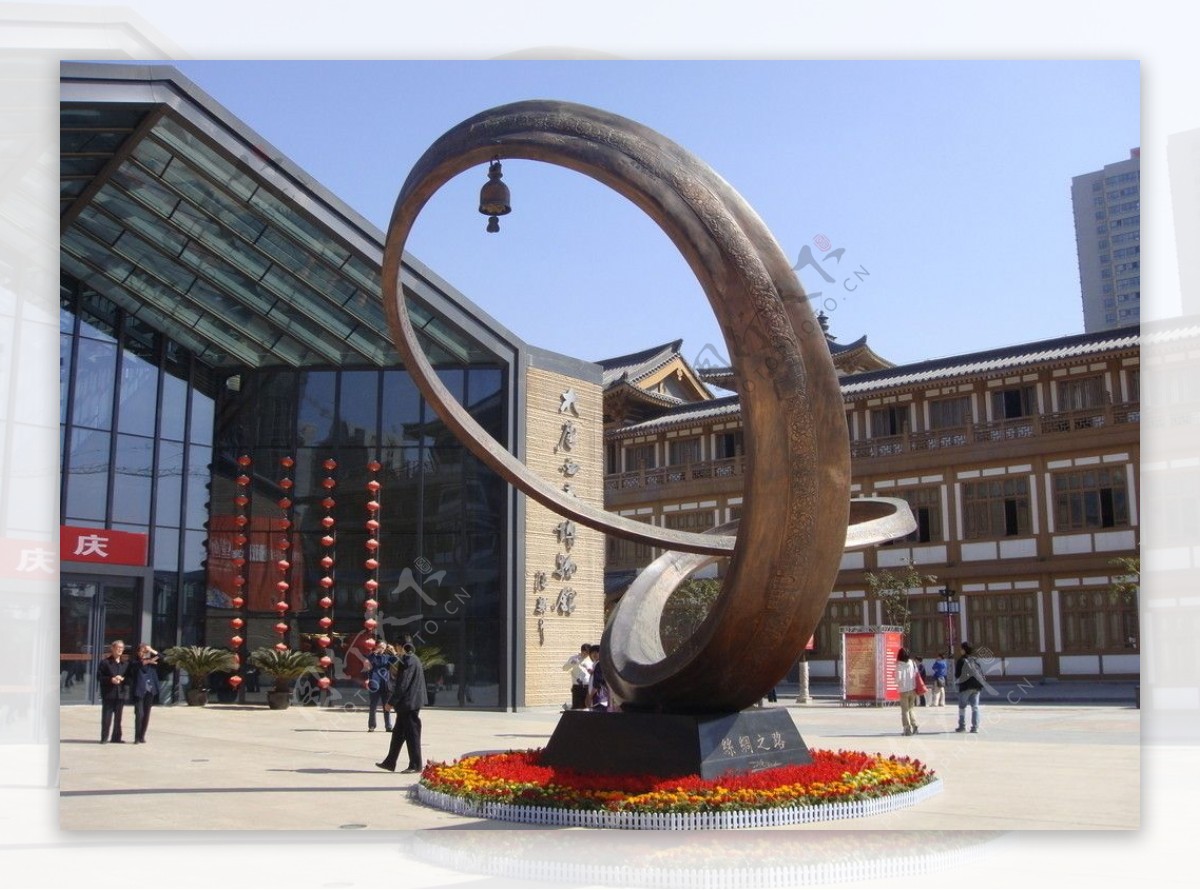 大唐西市博物馆雕塑图片
