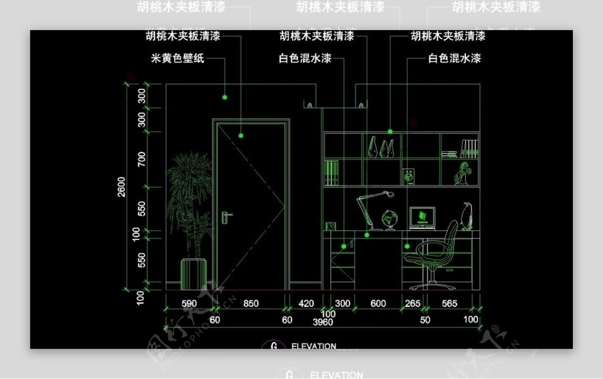 CAD别墅设计素材图片