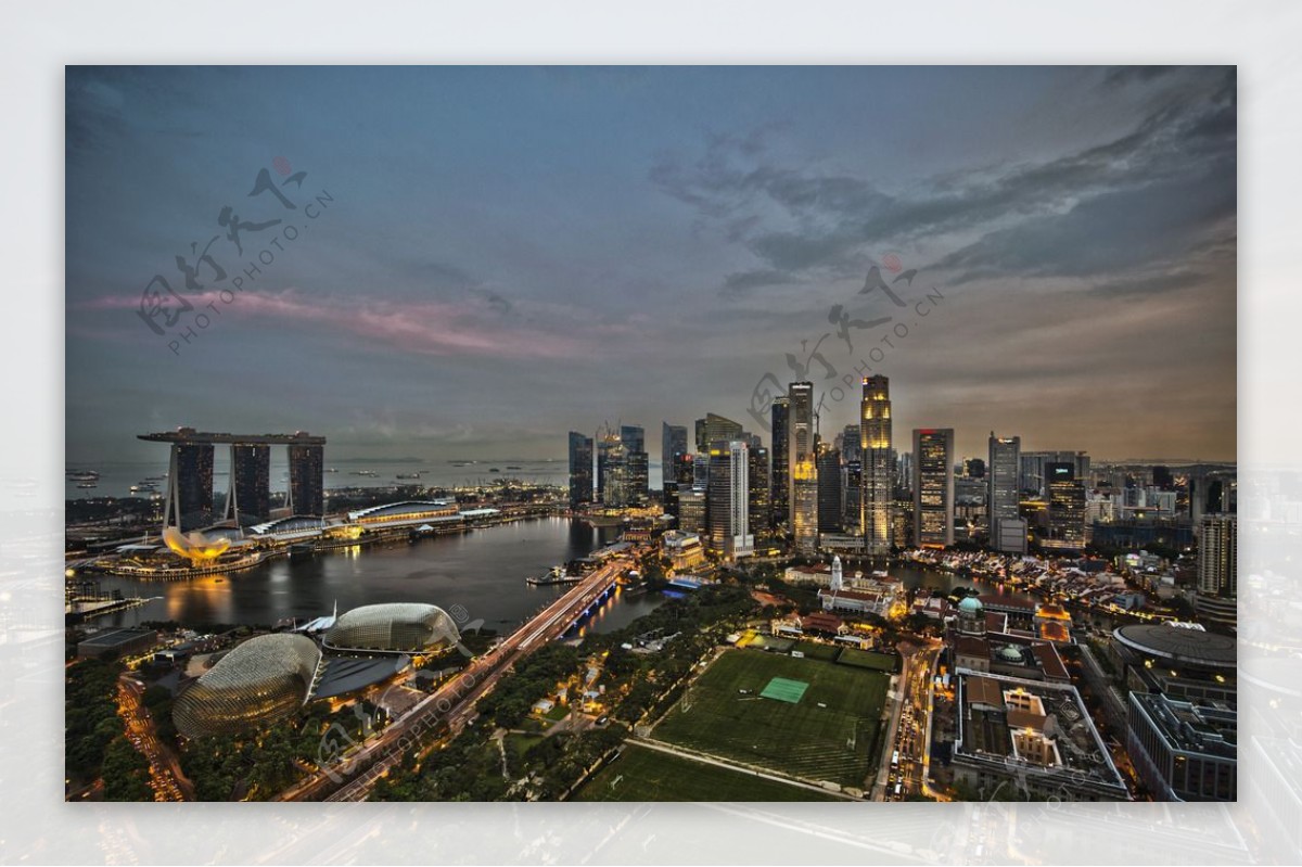 新加坡天际线图片