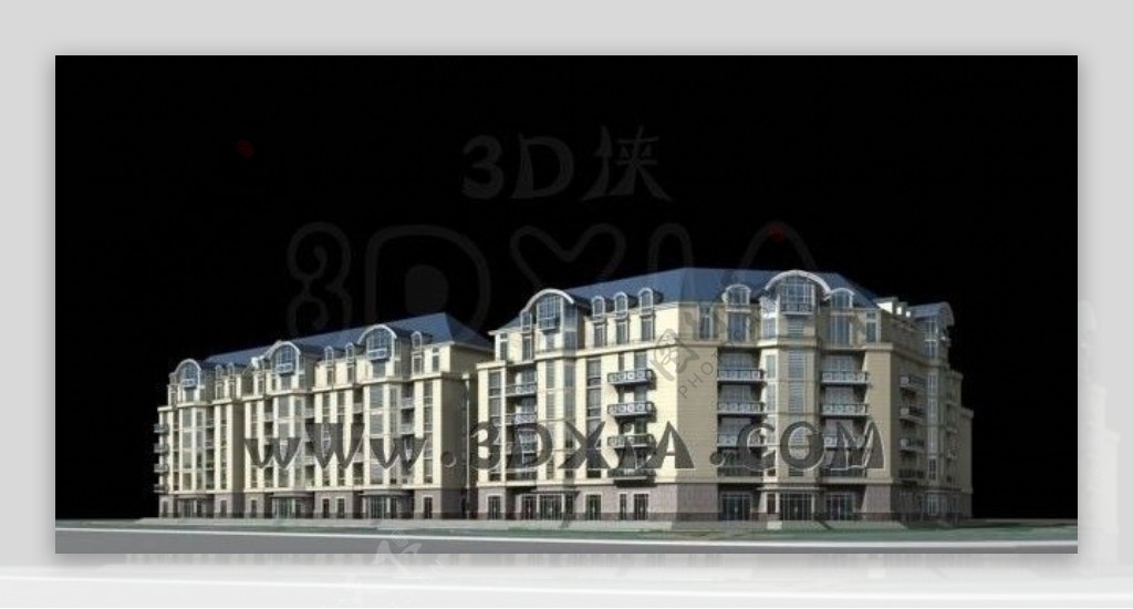 建筑3d模型图片