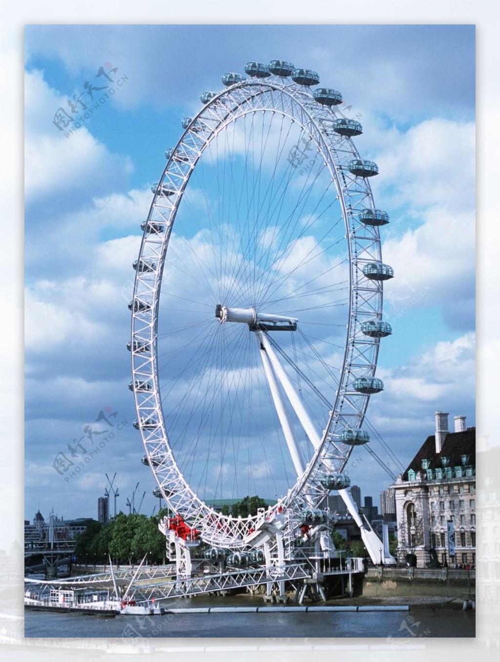 伦敦摩天轮美景图片桌面壁纸 - tt98图片网