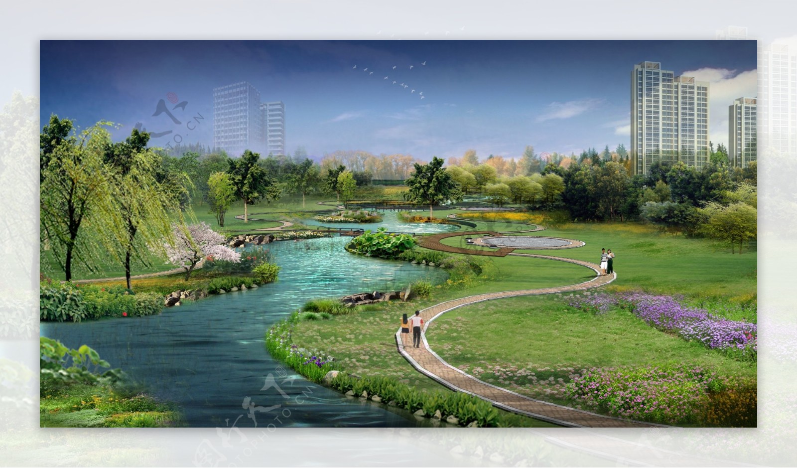 河边环境景观设计图片