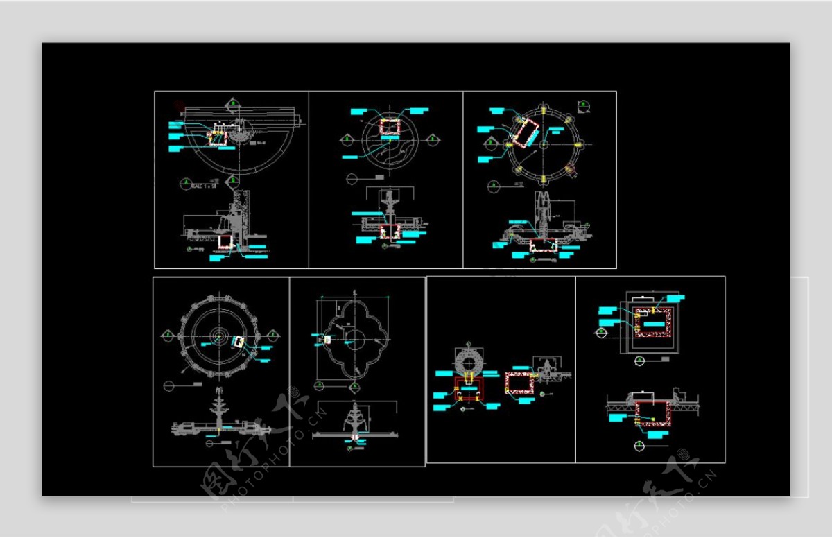 喷泉设计大样图图片