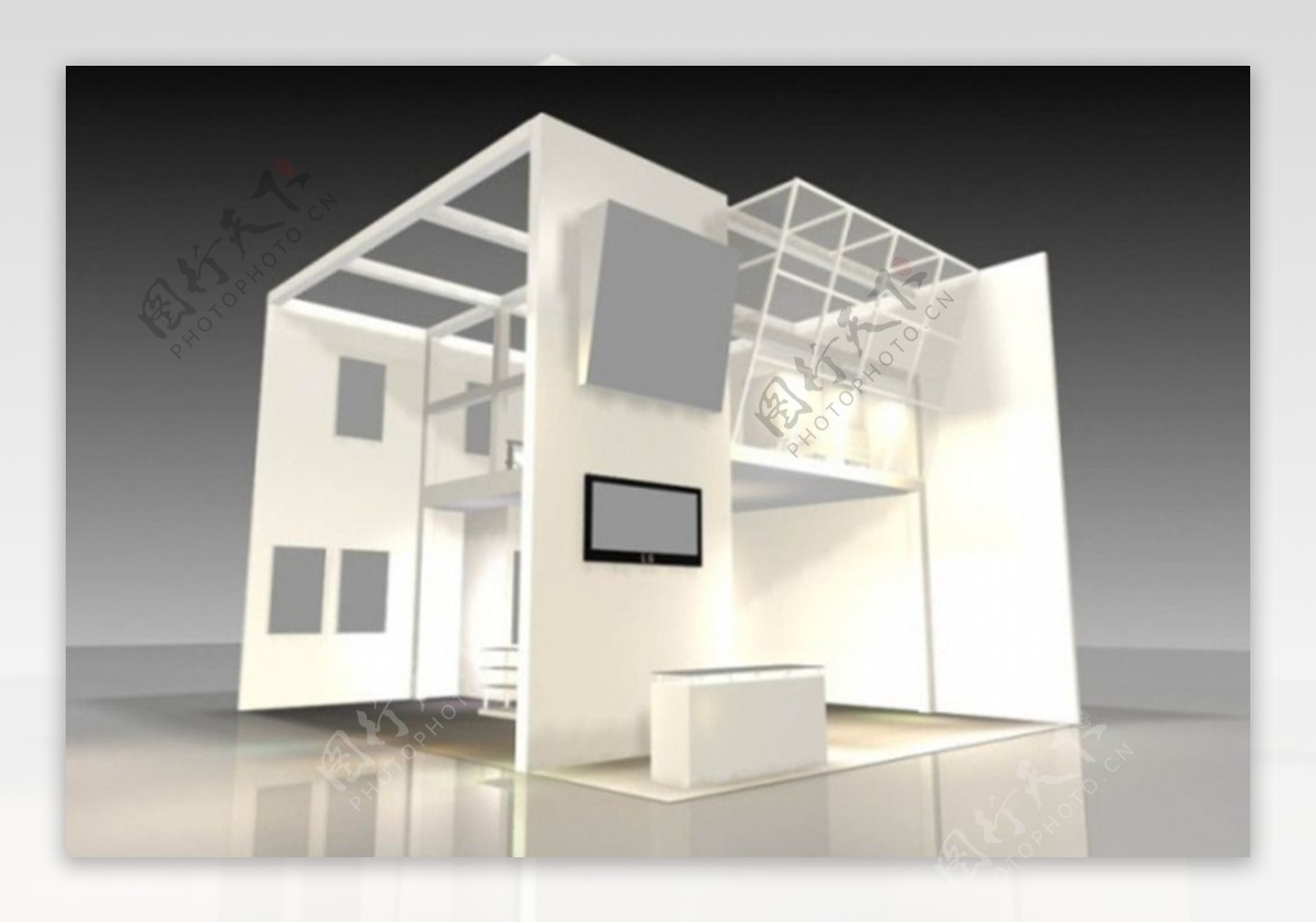 商业展厅3D模型图片