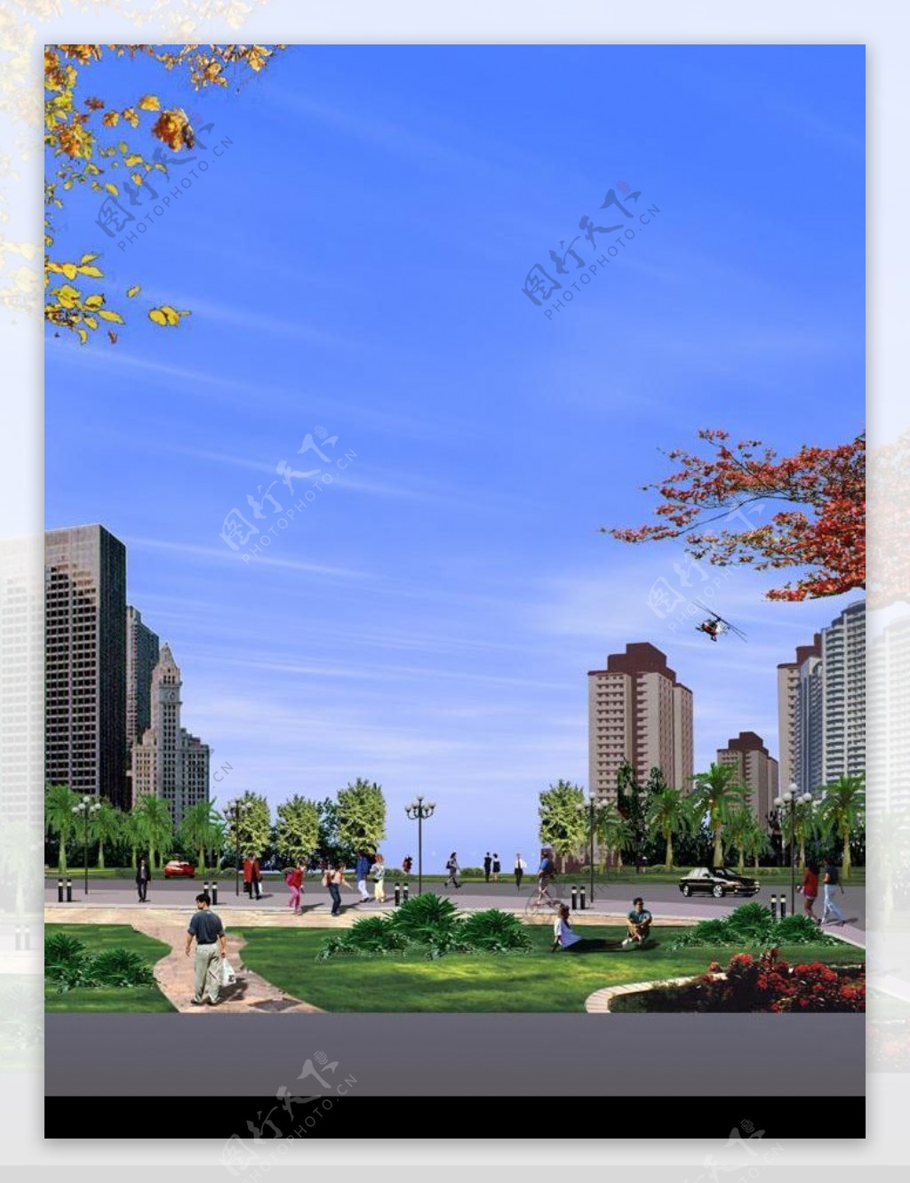 广场绿化环境设计051图片