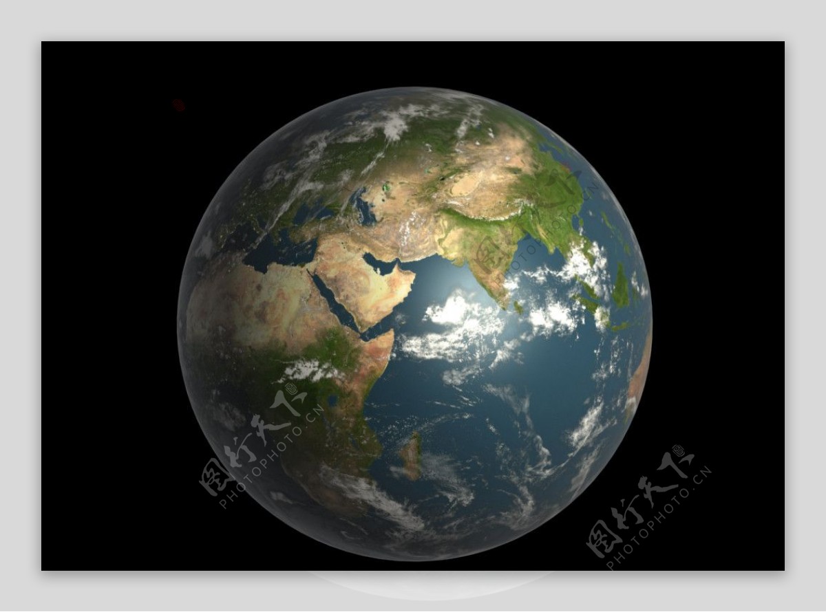 高精度地球三维模型图片