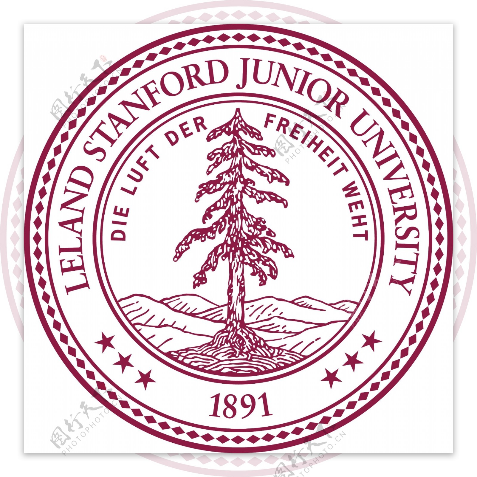 斯坦福大学校徽图片