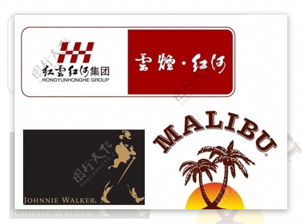 MALIBU朗姆酒红云红河LOGO图片