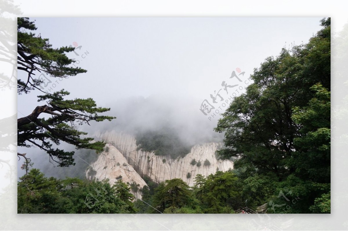 唯美华山图片