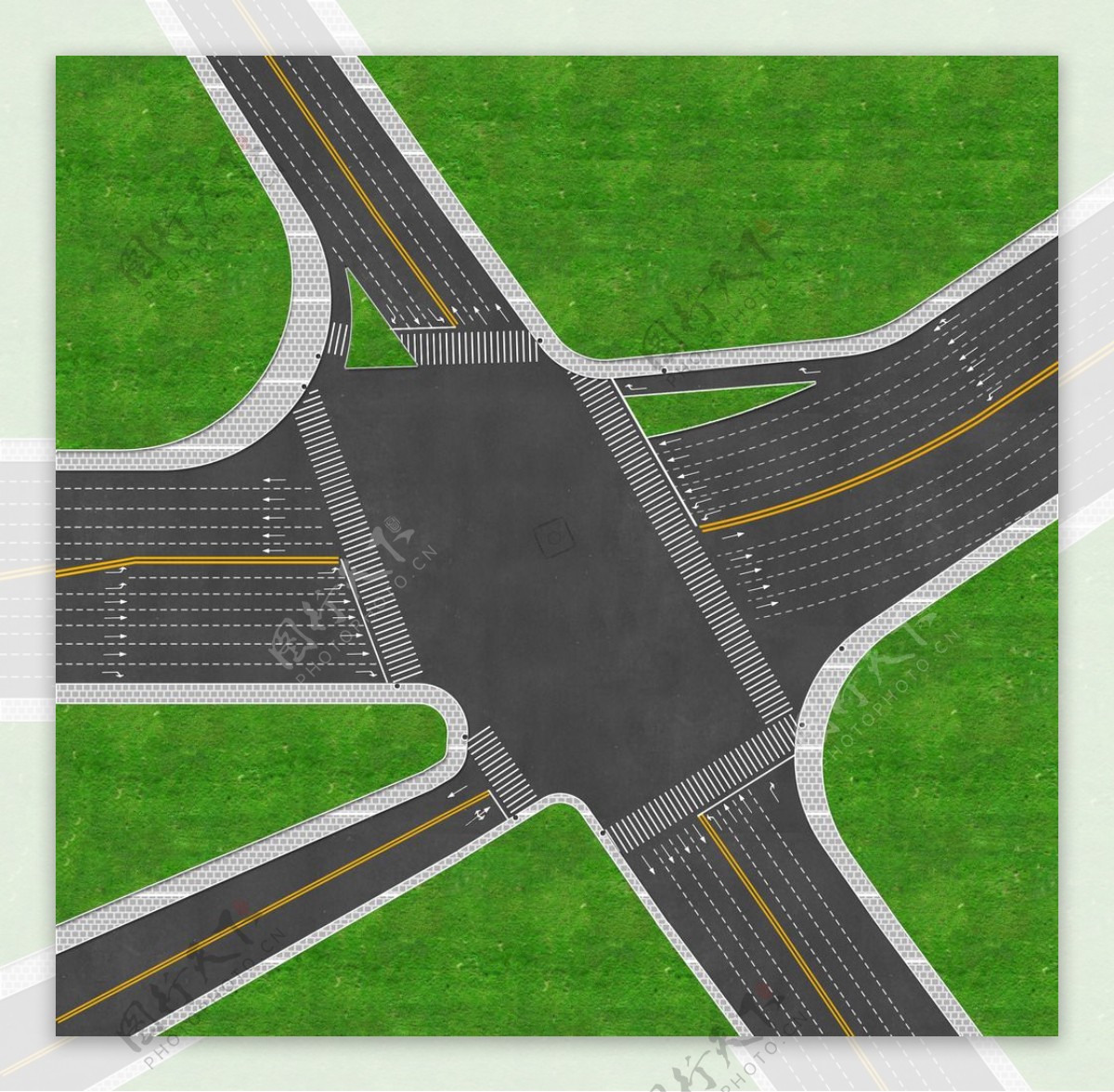 路口背景地图图片