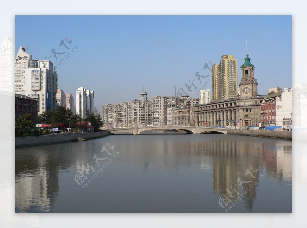 上海苏州河岸景图片
