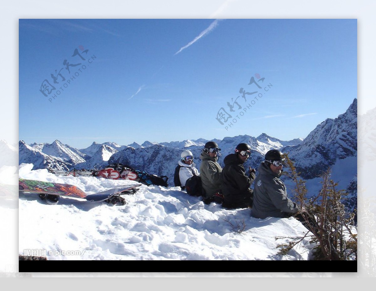 滑雪图片