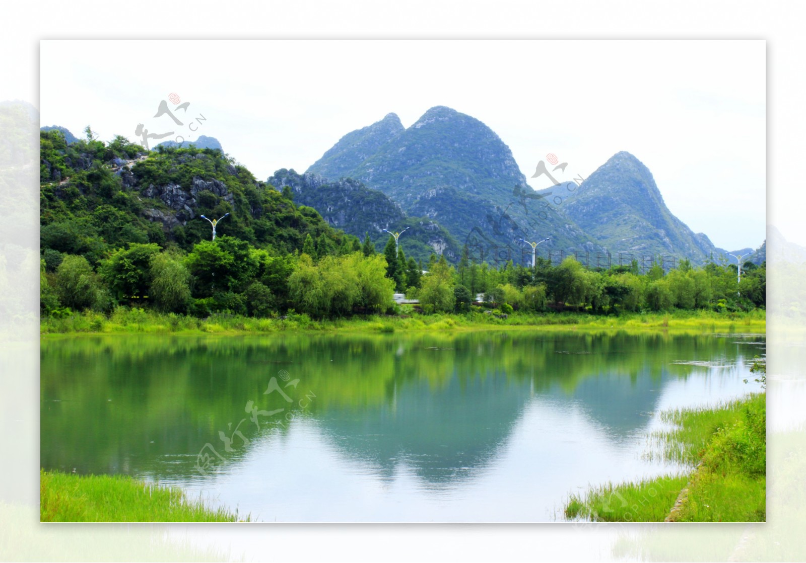 琴潭山水景观图片