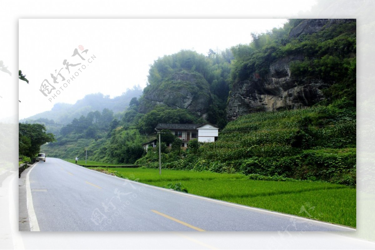 茶亭村公路图片
