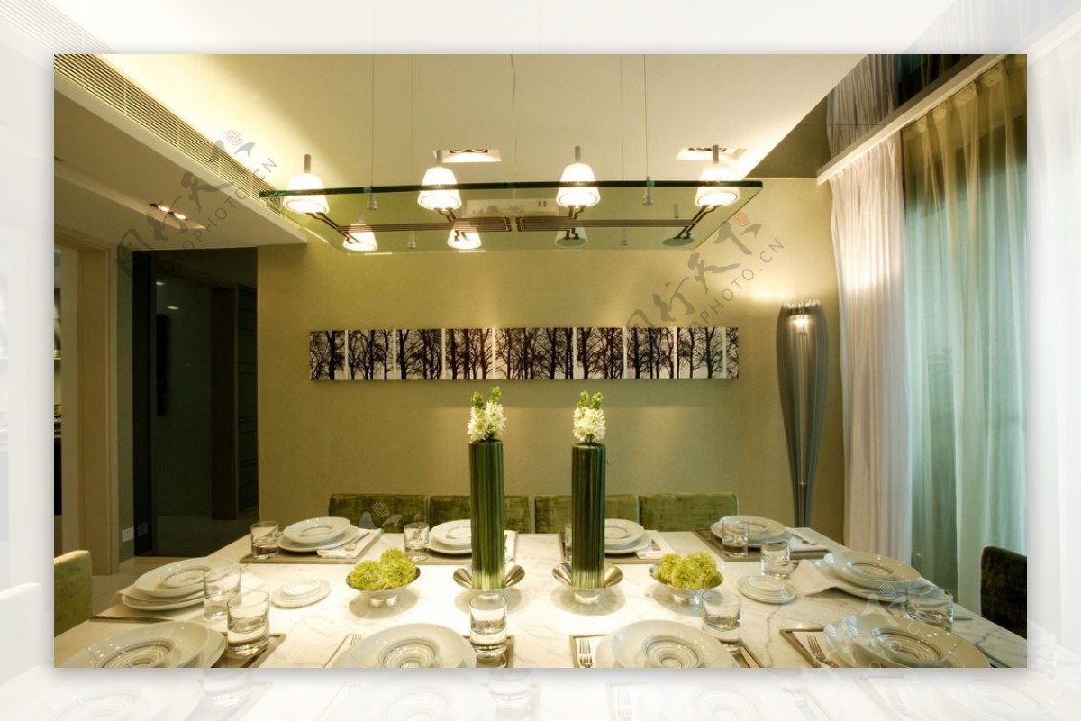 广州金海湾样板房餐厅图片