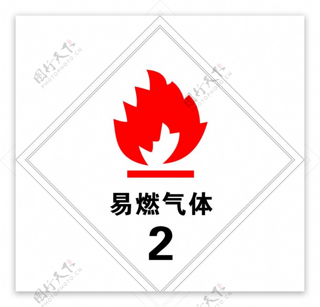 易燃气体认证标志图片