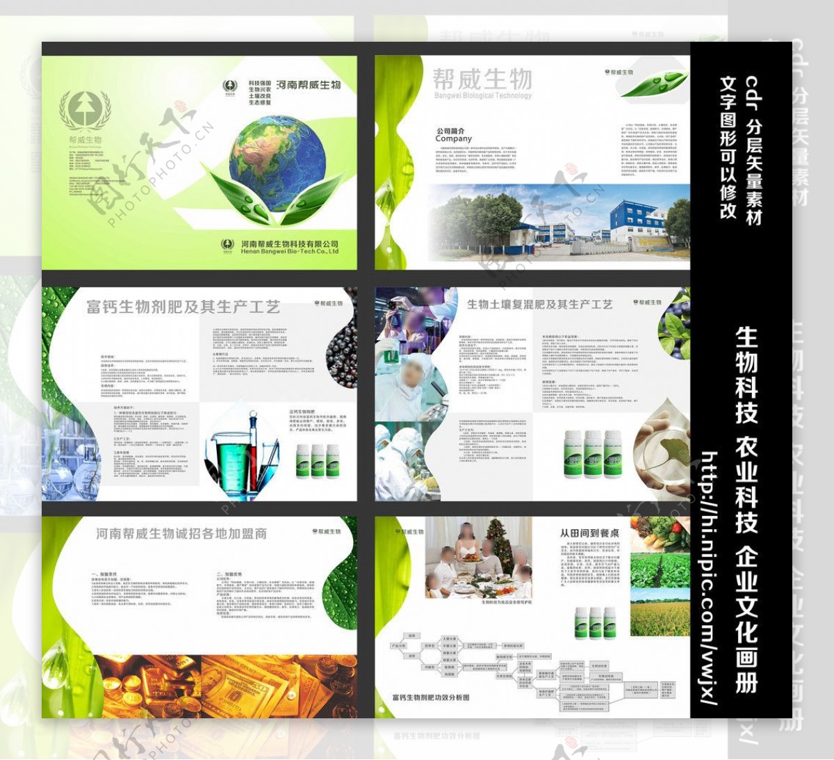 画册设计绿色农业图片