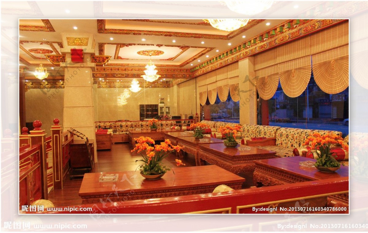 藏式酒店大厅图片