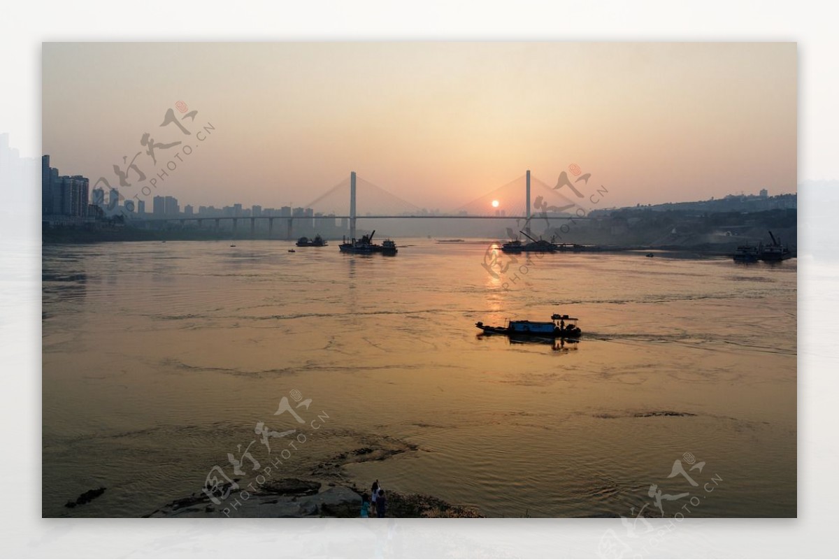 重庆李家沱长江大桥夜景图片