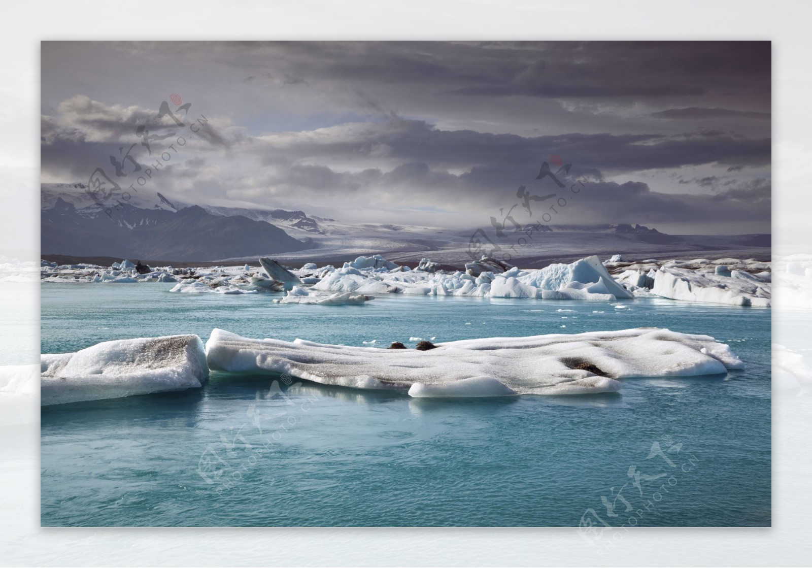 冰川消融图片