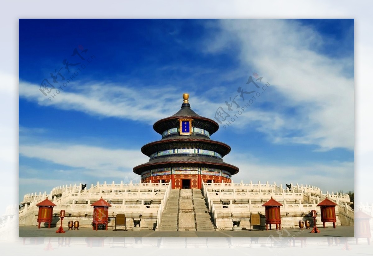 雄伟的北京天坛图片