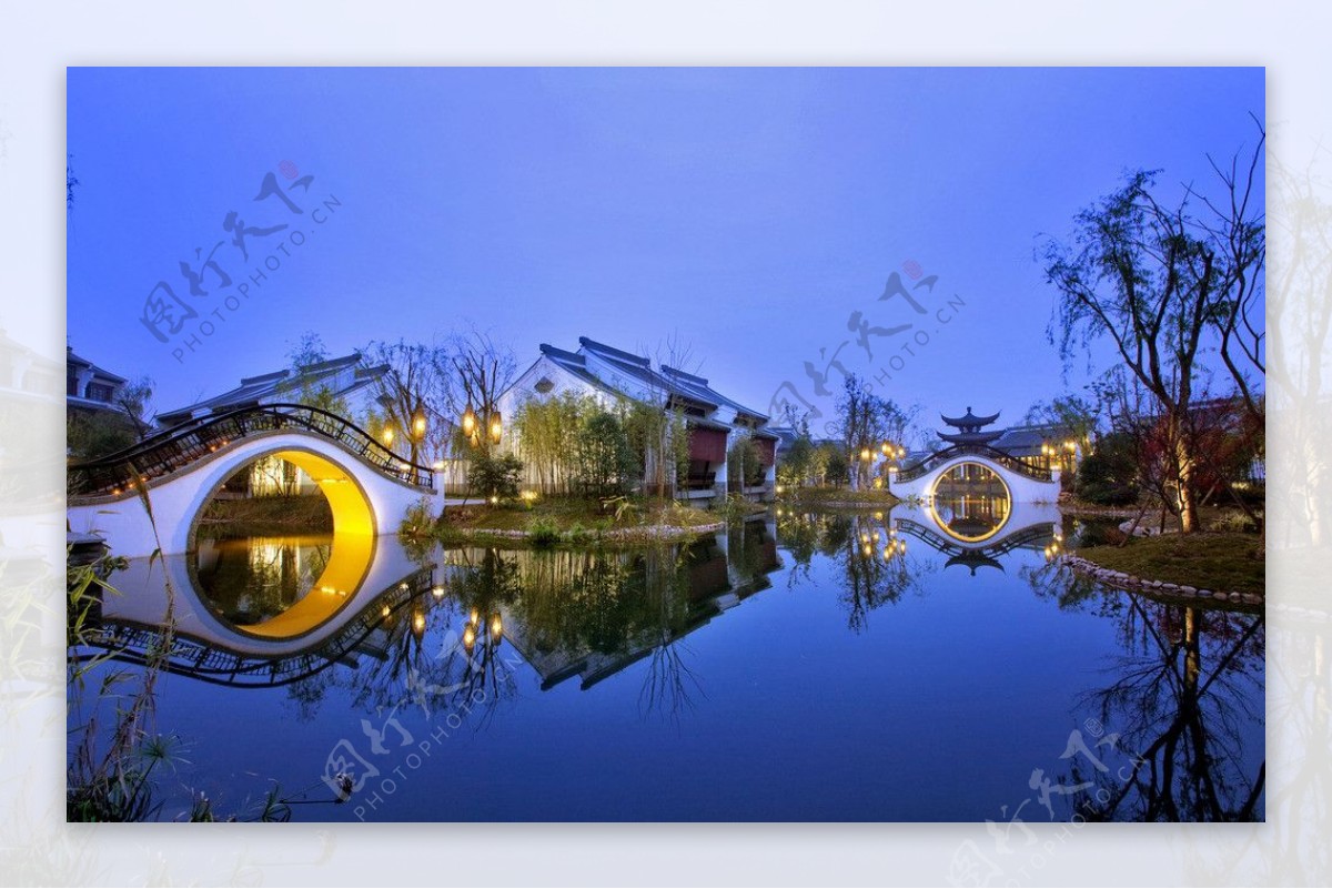 杭州西溪悦榕庄夜景图片