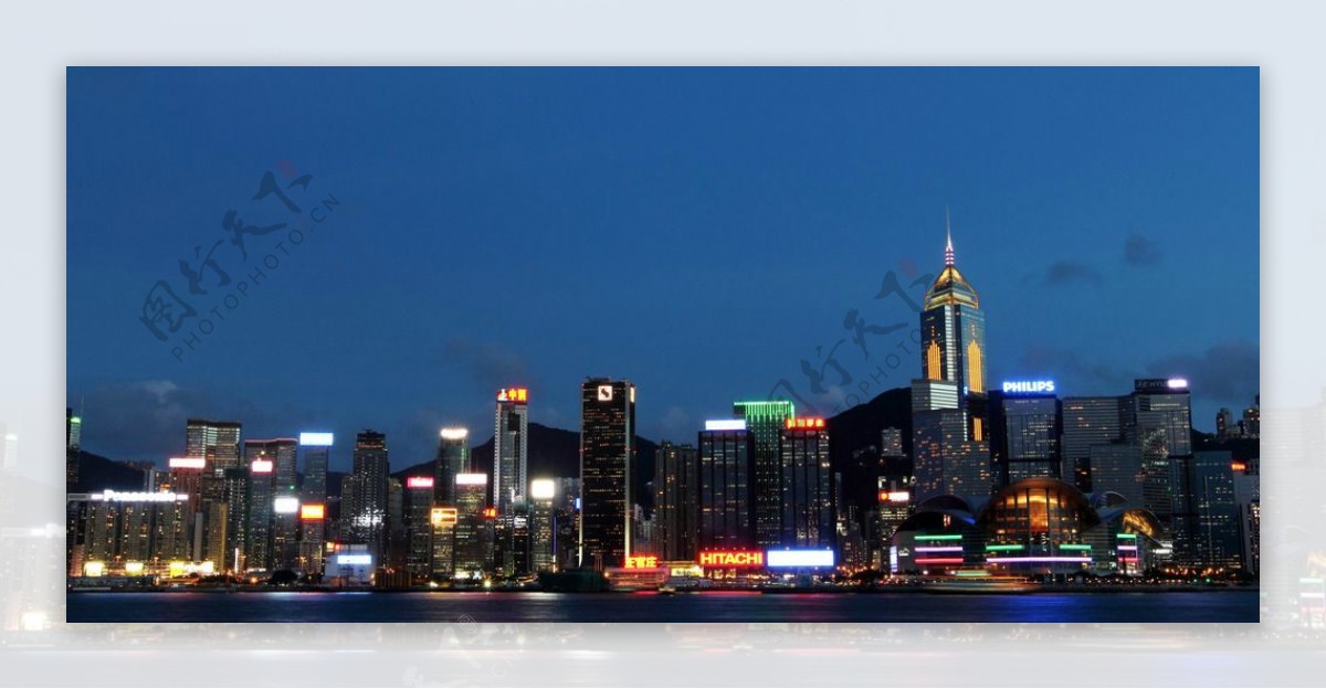 香维港夜景图片